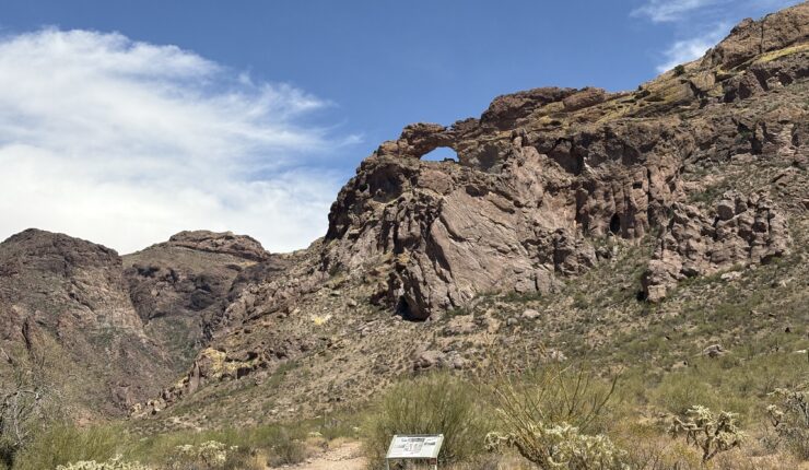 Hiking up Arch Canyon