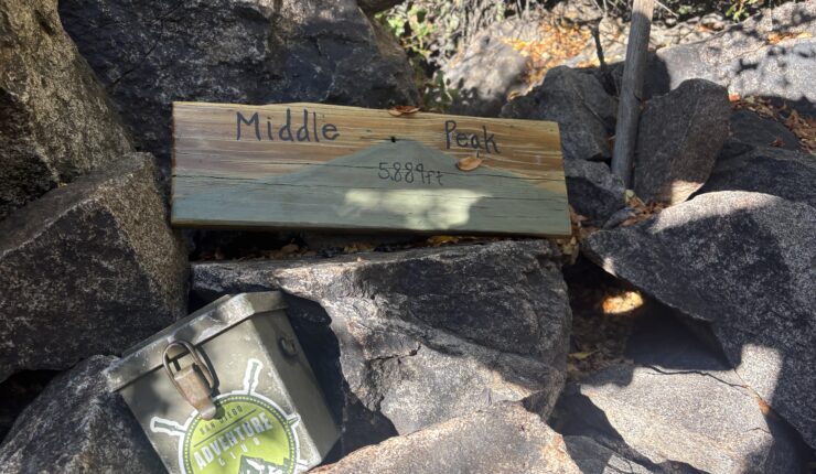 Bushwhacking to Middle Peak
